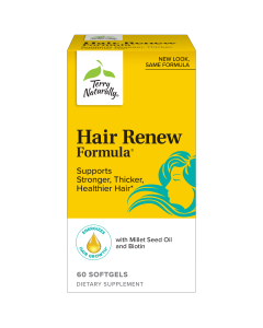 Hair Renew Box Image,Old Look. New Look. Same Great Hair Renew,Hair Renew Pill Image,Hair Renew Supplement Facts,,Bottle image